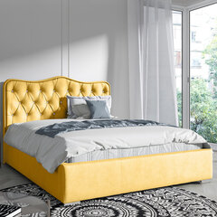 Кровать Selsey Sytian, 140x200 см, желтая цена и информация | Кровати | kaup24.ee