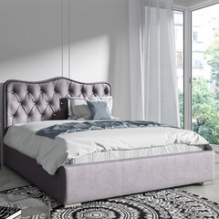 Кровать Selsey Sytian, 160x200 см, темно-серая цена и информация | Кровати | kaup24.ee