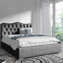 Кровать Selsey Sytian, 160x200 см, черная цена и информация | Кровати | kaup24.ee