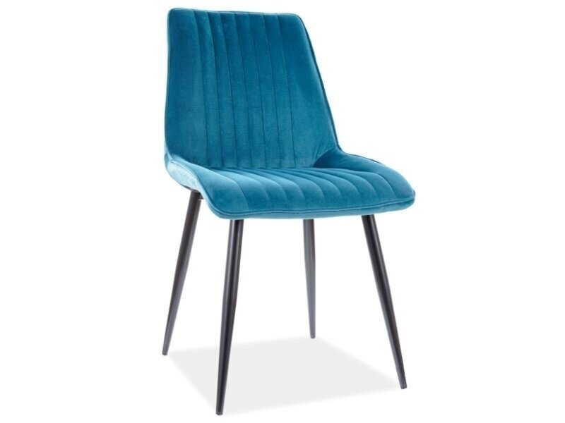 4-osaline toolide komplekt Signal Meble Kim, sinine цена и информация | Söögitoolid, baaritoolid | kaup24.ee