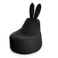 Kott-tool Qubo™ Baby Rabbit Pop Fit, gobelään, must цена и информация | Lastetoa kott-toolid, tugitoolid ja tumbad | kaup24.ee