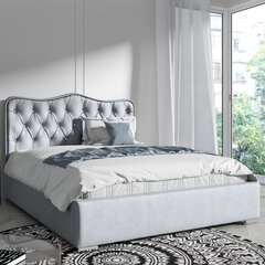 Кровать Selsey Sytian, 140x200 см, серая цена и информация | Кровати | kaup24.ee