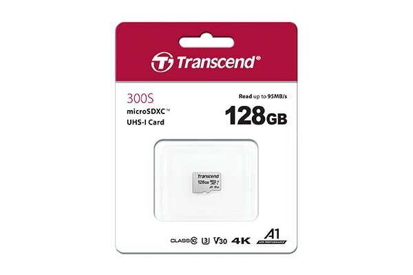 Transcend TS128GUSD300S-A цена и информация | Mobiiltelefonide mälukaardid | kaup24.ee