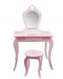 Laste tualettlaud koos tooliga Princess, roosa