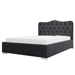 Кровать Selsey Sytian, 180x200 см, черная цена и информация | Кровати | kaup24.ee