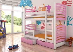 Двухъярусная кровать с матрасом Osuna цена и информация | Детские кровати | kaup24.ee