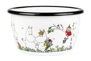 Эмалированная миска Moomin цвета Happy Family 3Dl цена и информация | Тарелка, 27,3 см | kaup24.ee