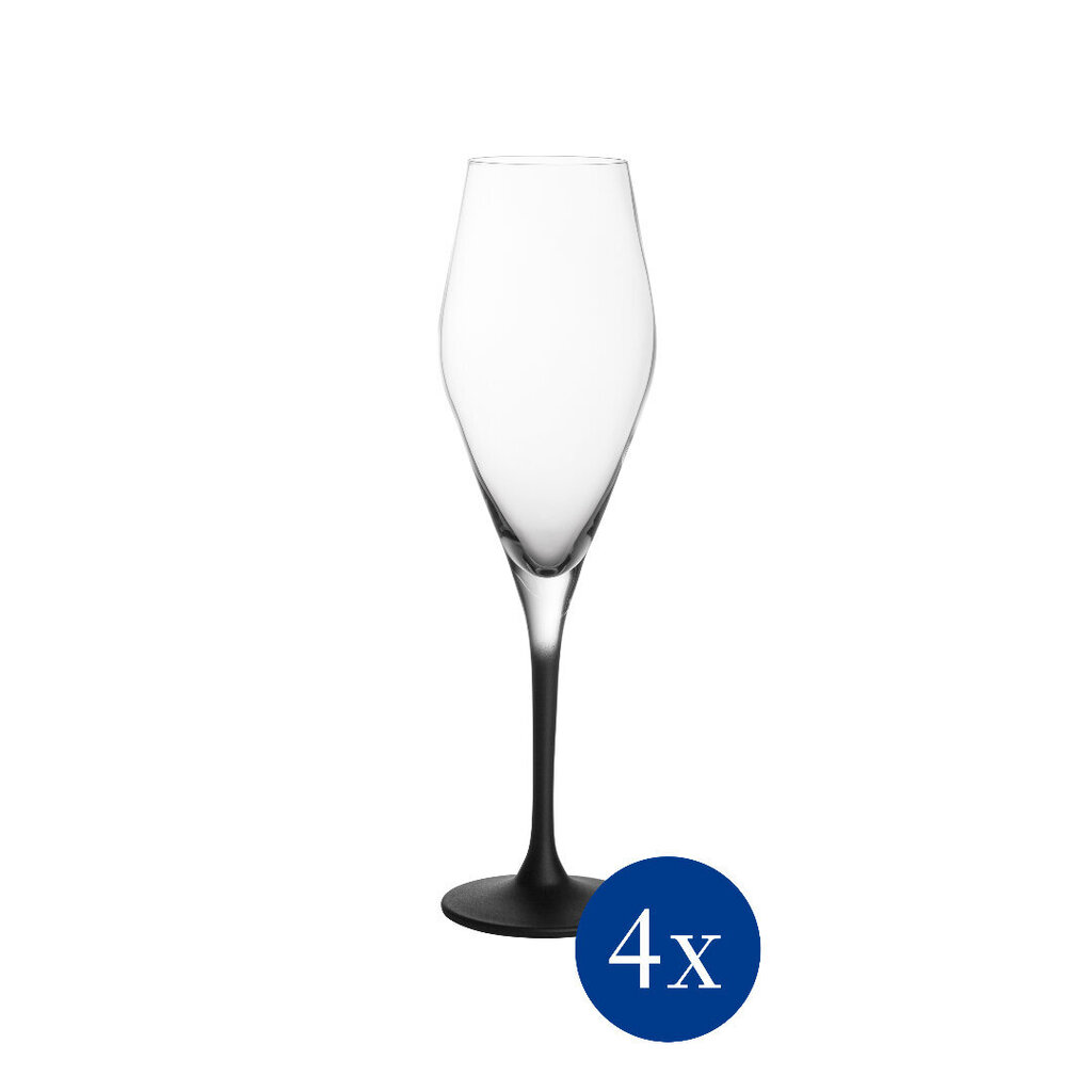 Villeroy & Boch Vahuveini/šampanjaklaasid Manufacture Rock, 0,26l, 4 tk hind ja info | Klaasid, tassid ja kannud | kaup24.ee