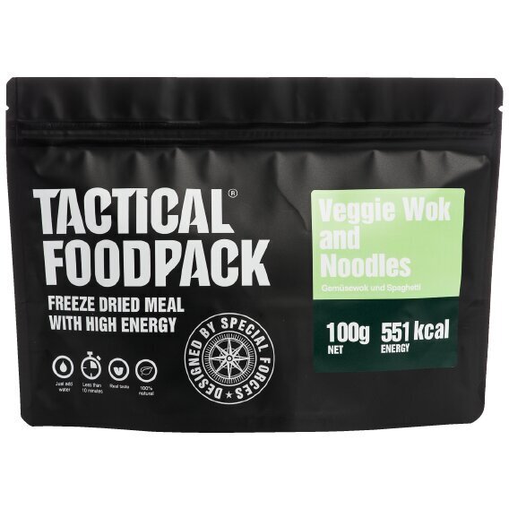 Köögivilja-wok nuudlitega 100g, Tactical Foodpack цена и информация | Valmistoit | kaup24.ee