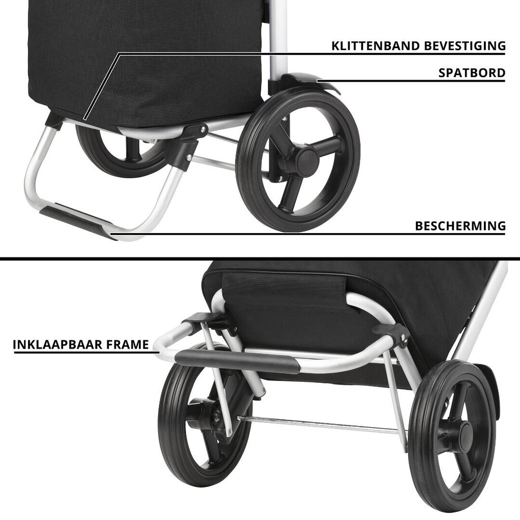 Carryon ostukäru külmataskuga, must 901024176 hind ja info | Poekotid | kaup24.ee