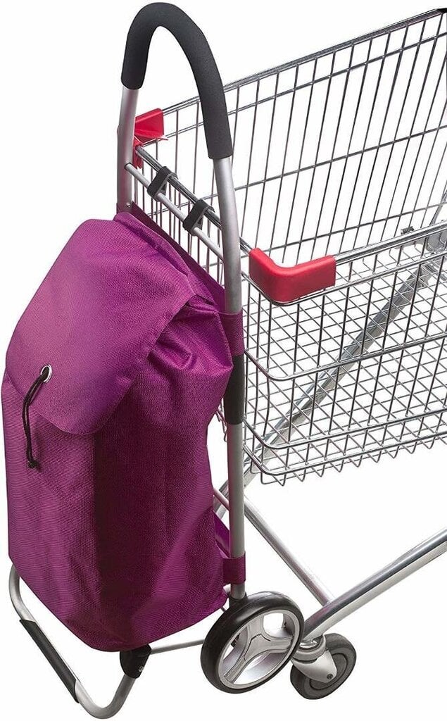 CarryOn kokkupandav ostukäru, lilla цена и информация | Poekotid | kaup24.ee