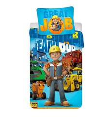 Voodipesukomplekt Bob the Builder 140 x 200 cm + padjapüür 70 x 90 cm цена и информация | Детское постельное бельё | kaup24.ee