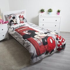 Voodipesukomplekt Minnie & Mickey 140 x 200 cm + padjapüür 70 x 90 cm цена и информация | Детское постельное бельё | kaup24.ee