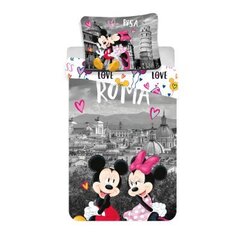 Voodipesukomplekt Minnie & Mickey 140 x 200 cm + padjapüür 70 x 90 cm цена и информация | Детское постельное бельё | kaup24.ee