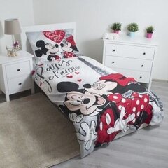 Voodipesukomplekt Minnie & Mickey 140 x 200 cm + padjapüür 70 x 90 cm hind ja info | Beebide ja laste voodipesu | kaup24.ee