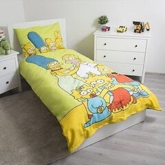 Voodipesukomplekt Simpsons Family, 140 x 200 cm + padjapüür 70 x 90 cm цена и информация | Детское постельное бельё | kaup24.ee