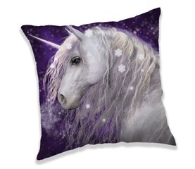 Dekoratiivpadi Unicorn Purple, 40 x 40 cm hind ja info | Dekoratiivpadjad ja padjakatted | kaup24.ee