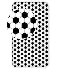 Kummiga voodilina Jalgpall, 90 x 200 + 25 cm цена и информация | Простыни | kaup24.ee