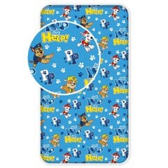 Простынь на резинке Paw Patrol, 90 x 200 + 25 см цена и информация | Сетки для кроватей | kaup24.ee