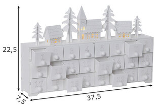 Дом Адвента Yuletid, белый цвет цена и информация | Рождественские украшения | kaup24.ee