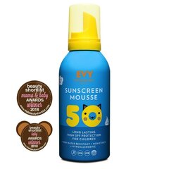 Солнцезащитная пена EVY для детей, SPF 50 цена и информация | Кремы от загара | kaup24.ee