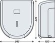 Tualettpaberidosaator JVD JUMBO 200, must цена и информация | Vannitoa sisustuselemendid ja aksessuaarid | kaup24.ee
