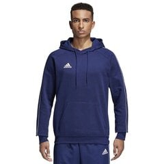 Meeste dressipluus Adidas Core18 Hoody M CV3332, sinine hind ja info | Meeste kampsunid | kaup24.ee