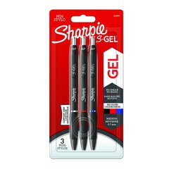 Pliiats "Sharpie" S GEL sinine/must/punane glitter, 3 tk цена и информация | Механические инструменты | kaup24.ee