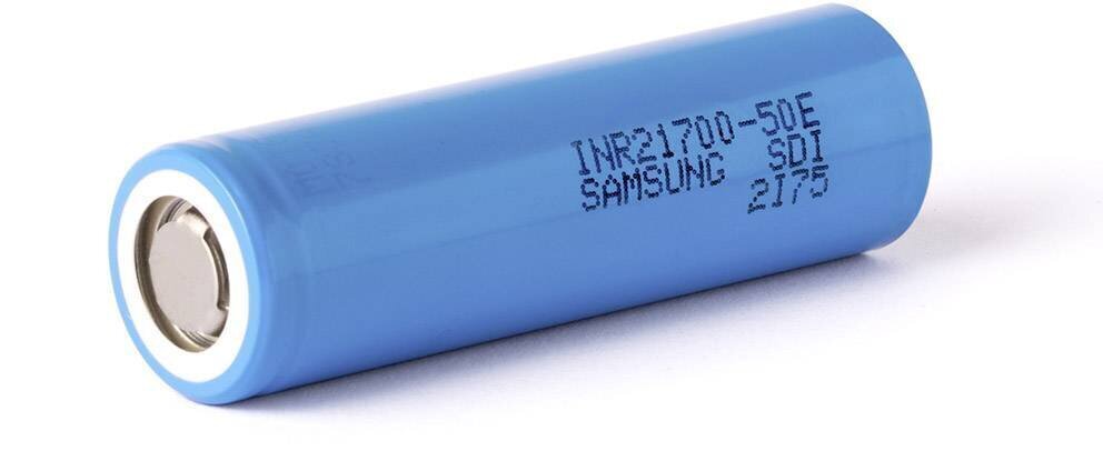 Aku Samsung INR21700-50E 4900mAh - 9,8 A 1tk. Standardne tühjenemisvõimsus: 4900mAh (0,2C tühjenemine) hind ja info | Patareid | kaup24.ee