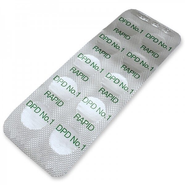 DPD No. 1 RAPID Tabletid kloori või bromi taseme mõõtmiseks цена и информация | Basseini puhastusvahendid | kaup24.ee