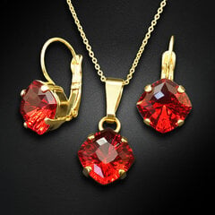 Komplekt "Mystic (Scarlet)" koos Swarovski ™ kristallidega DS00S344 цена и информация | Наборы украшений | kaup24.ee