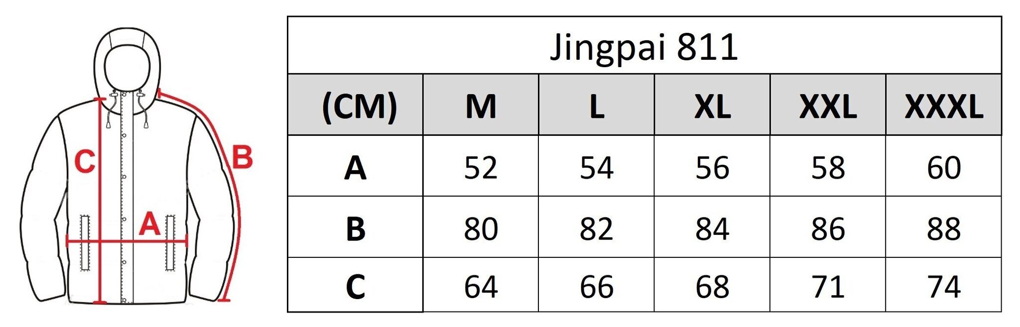 Meeste jope JP 811, must hind ja info | Meeste joped | kaup24.ee