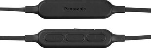 Panasonic juhtmevabad kõrvaklapid + mikrofon RZ-NJ320BE-K, must цена и информация | Наушники | kaup24.ee