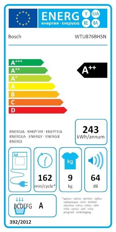 BOSCH WTU876BHSN цена и информация | Pesukuivatid | kaup24.ee