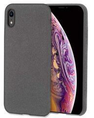 Pehme riidest telefoniümbris Apple iPhone XR, hall цена и информация | Чехлы для телефонов | kaup24.ee