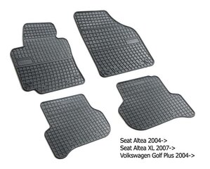 Резиновые коврики Seat Altea/ Altea XL 2004-2015 цена и информация | Резиновые коврики | kaup24.ee