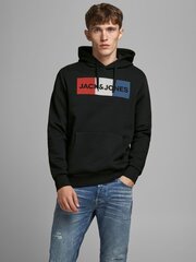 Мужская толстовка JACK & JONES 12152840*05, черная/красная 5714924721136 цена и информация | Мужские толстовки | kaup24.ee