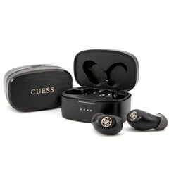 Беспроводные наушники Guess GUTWSJL4GBK True Stereo Bluetooth 5.0 Hi-Fi с HD Микр. и зарядным чехлом, черные цена и информация | Наушники | kaup24.ee