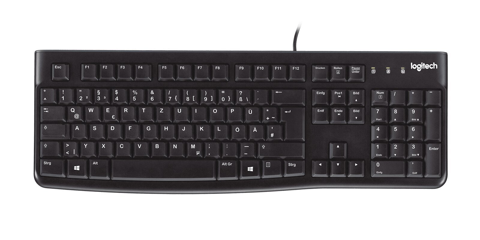 Logitech K120DE цена и информация | Klaviatuurid | kaup24.ee