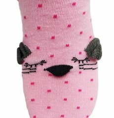 Sukkpüksid tüdrukutele 3D motiividega be Snazzy, roosad hind ja info | Tüdrukute sukkpüksid ja sokid | kaup24.ee