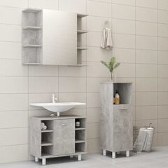 Комплект мебели для ванной, 3 части, серый цена и информация | Комплекты в ванную | kaup24.ee