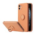 Silikoonist telefoniümbris Hallo Ring Liquid Silicone Back Case Apple iPhone 12 Pro Max Oranž