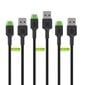 Green Cell USB-C kaablikomplekt 3x QC 3.0 2 m hind ja info | Mobiiltelefonide kaablid | kaup24.ee