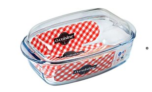 Pyrex ahjunõu kaanega 4,5 L, 37 x 22 cm hind ja info | Ahjuvormid ja küpsetustarvikud | kaup24.ee