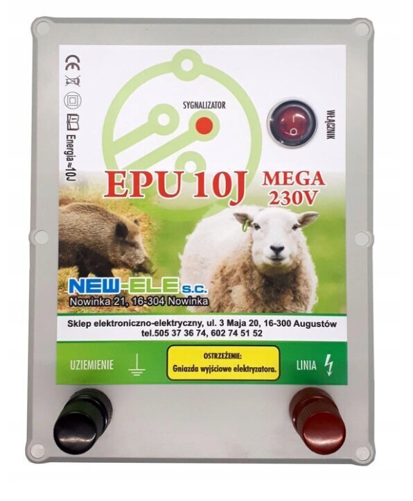 Elektriline karjane New-Ele EPU-10J (10J kuni 50km) hind ja info | Kaubad kariloomadele | kaup24.ee