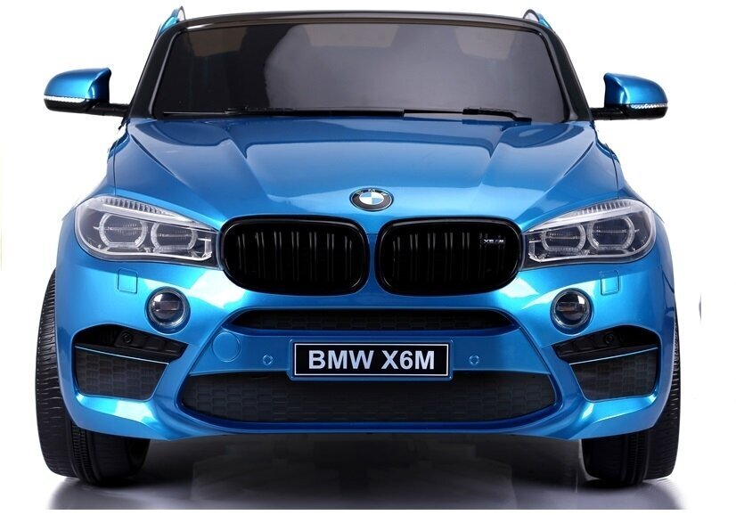 Elektriline maastur BMW X6M, värvitud sinine цена и информация | Laste elektriautod | kaup24.ee