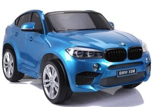 Elektriline maastur BMW X6M, värvitud sinine цена и информация | Электромобили для детей | kaup24.ee