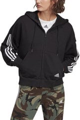 Adidas Džemprid W 3s Fz Hoodie Black GL1462/XL hind ja info | Naiste pusad | kaup24.ee