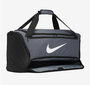 Nike spordikott BRASILIA M DUFF - 9.0 (60L), tumehall-must цена и информация | Naiste käekotid | kaup24.ee