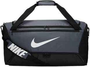 Nike spordikott BRASILIA M DUFF - 9.0 (60L), tumehall-must hind ja info | Spordikotid, seljakotid | kaup24.ee